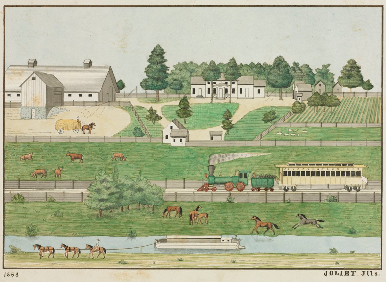 Paysage, Joliet, Illinois - Unknown artist