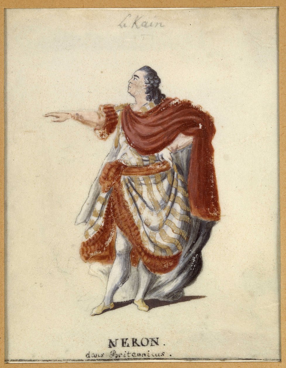 Lekain (Henri Louis Cain (Henri-Louis Le Kain) (1729-1778) en Néron dans "Britannicus" de Racine - Unknown artist