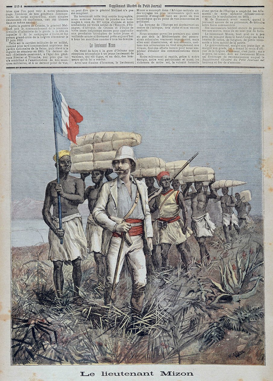 Le lieutenant Mizon à la tête d