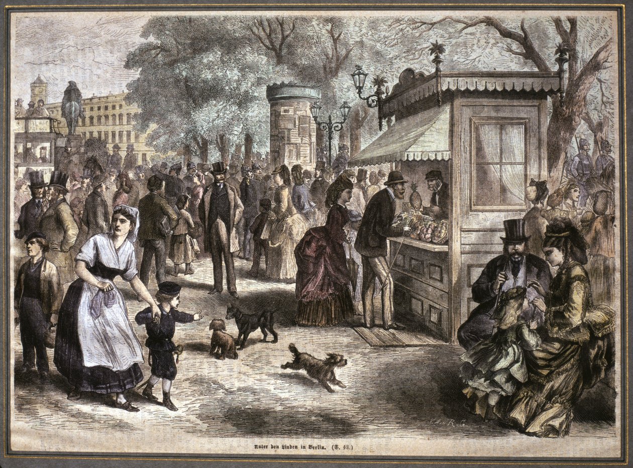 La vie à Berlin, 2ème moitié du 19ème siècle - Unknown artist