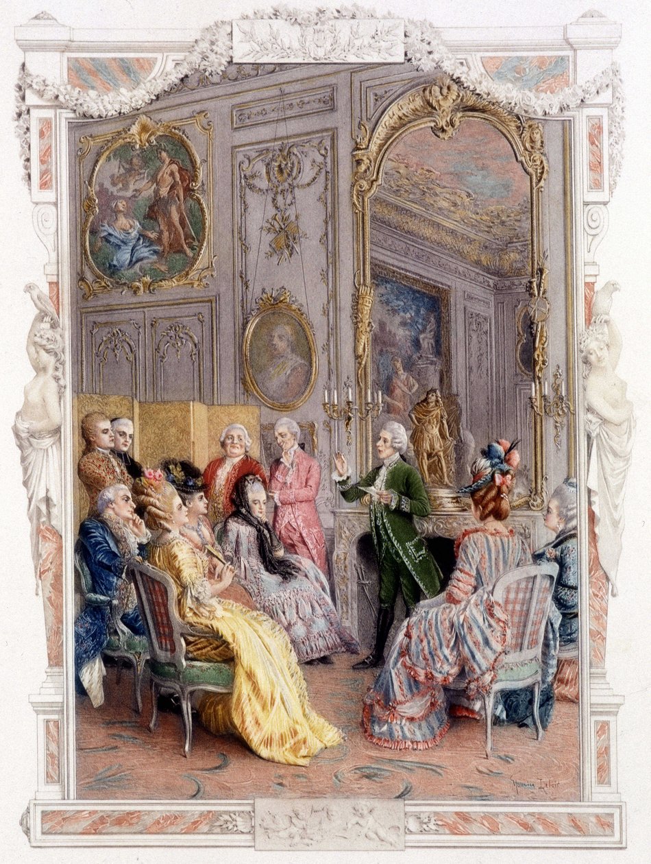 Foire littéraire au 18ème siècle - dans "Une femme de qualité au siècle passé" - Unknown artist