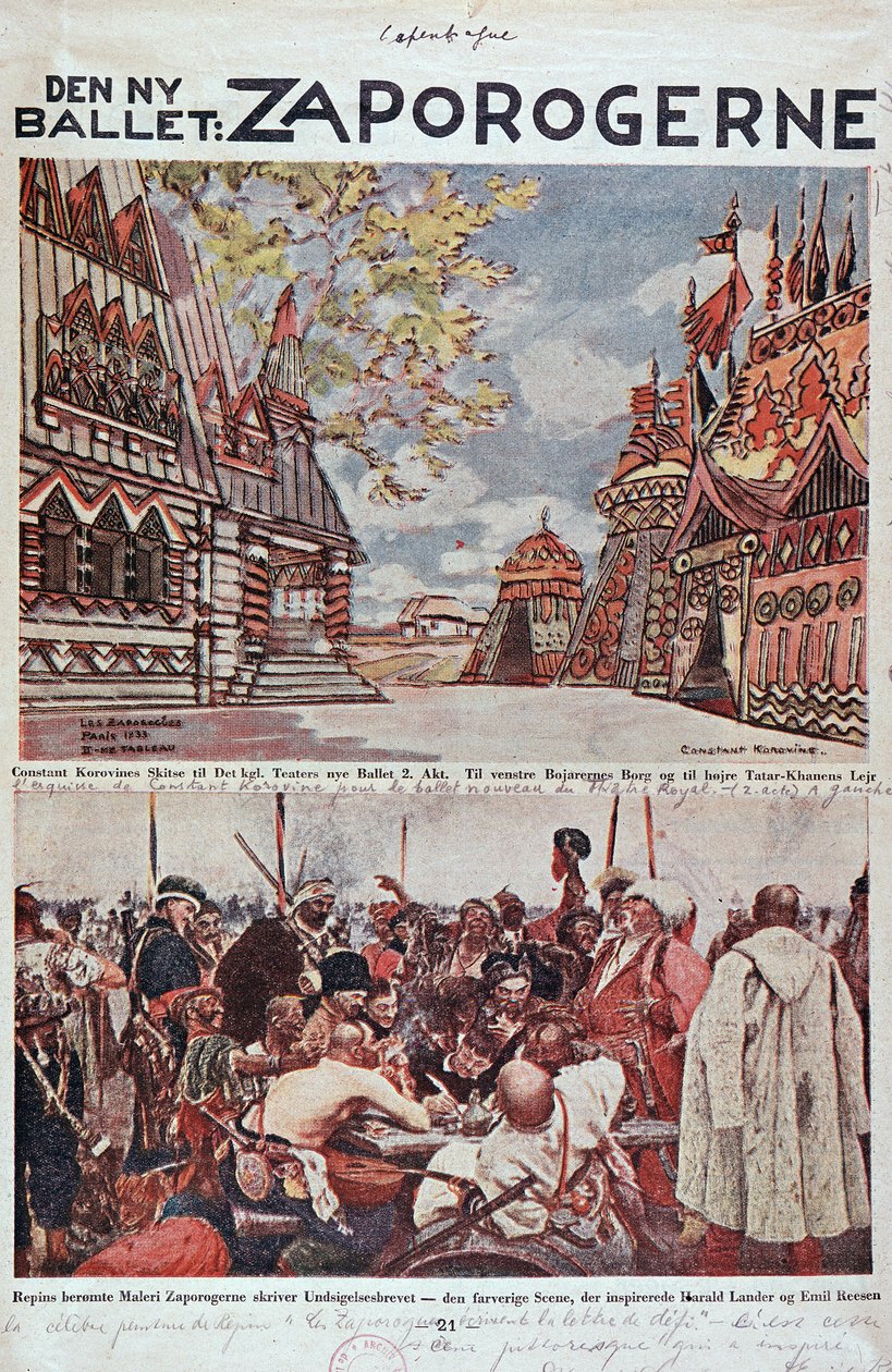 Théâtre lyrique : Les Zaporogues (Zaporogerne) - Bibliothèque de l
