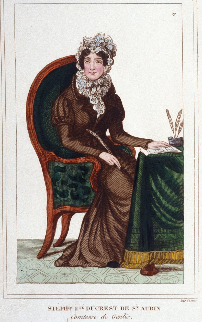 Madame de Genlis - Portrait de Stéphanie Félicité du Crest de Saint-Aubin - Unknown artist