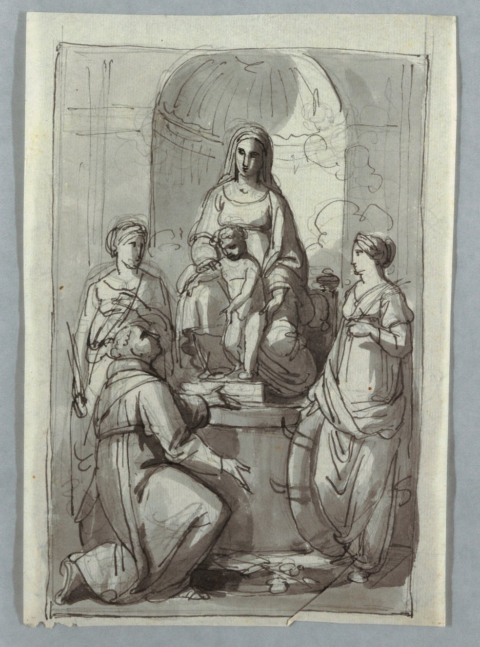 Madone avec des saints - Unknown artist