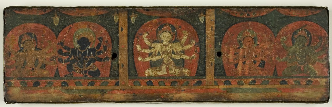 Couverture du manuscrit des cinq protecteurs (Pancharaksha) - Unknown artist