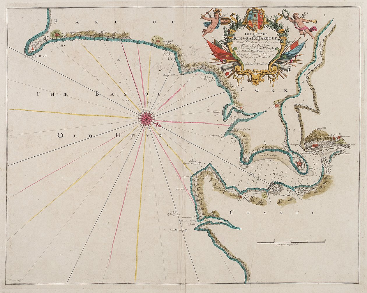 Carte du port de Kingsale - Unknown artist