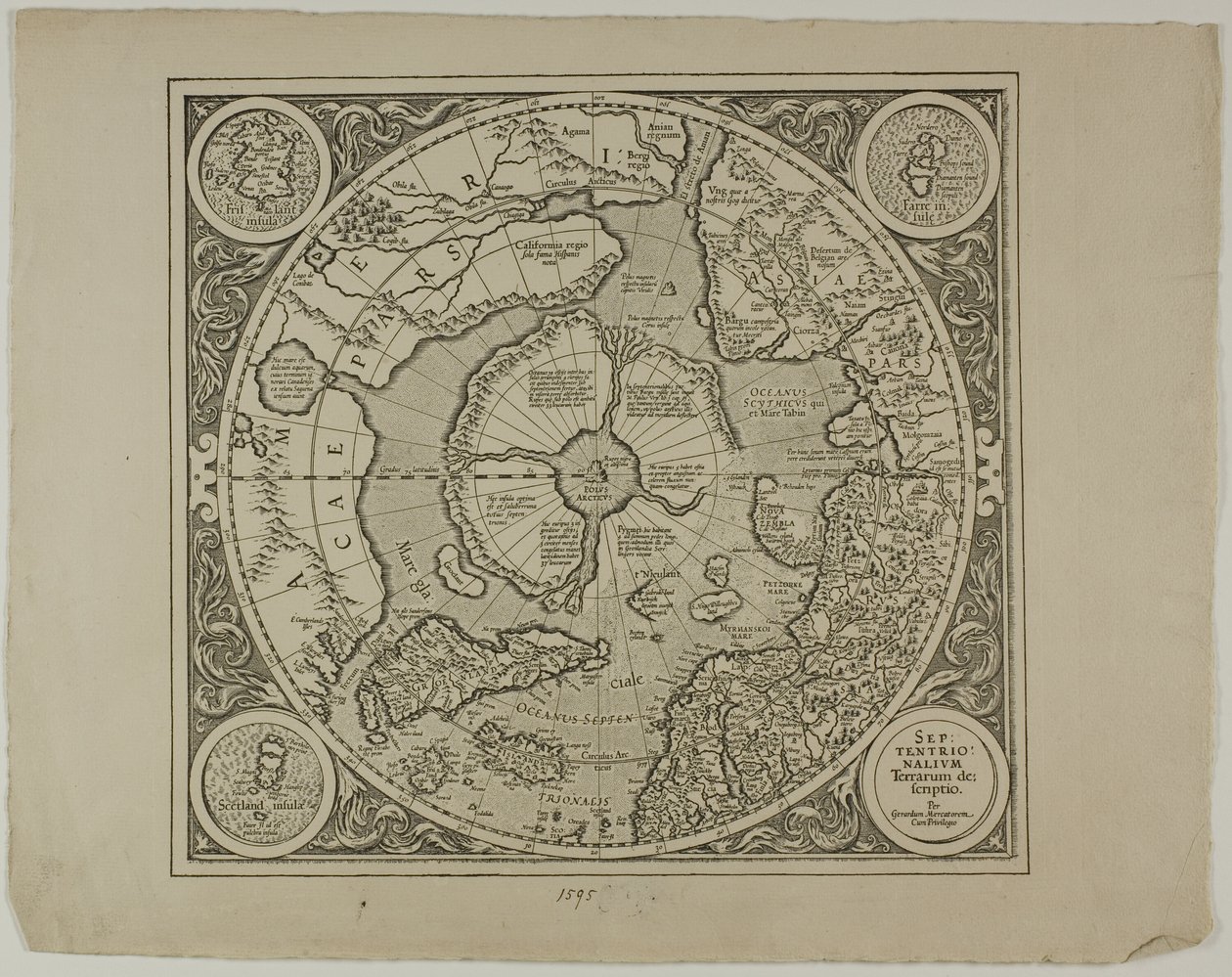 Carte de la projection de Mercator - Unknown artist