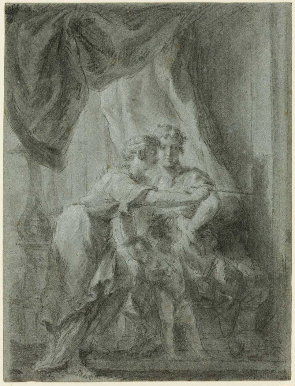 Mars, Vénus et Cupidon - Unknown artist