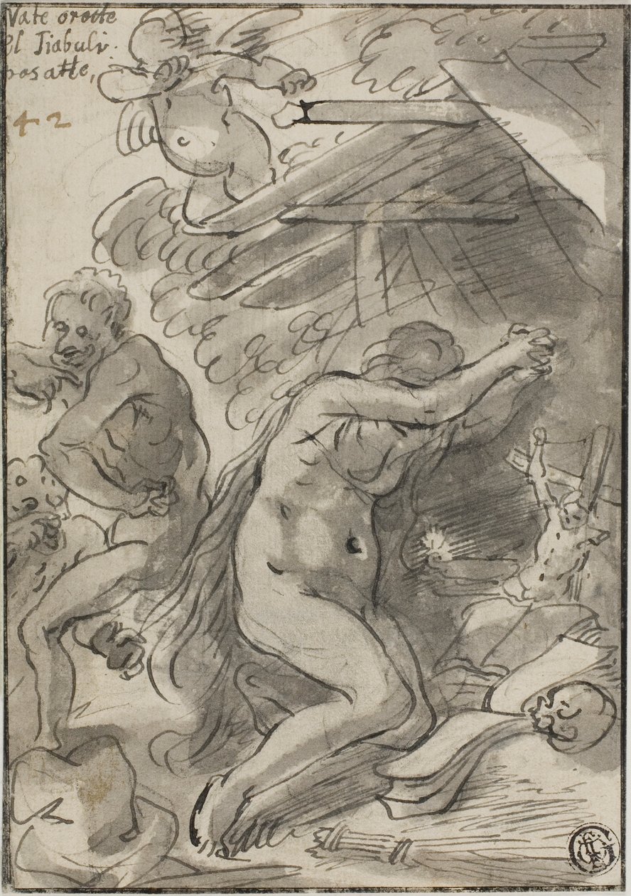 Marie Madeleine dans le désert - Unknown artist