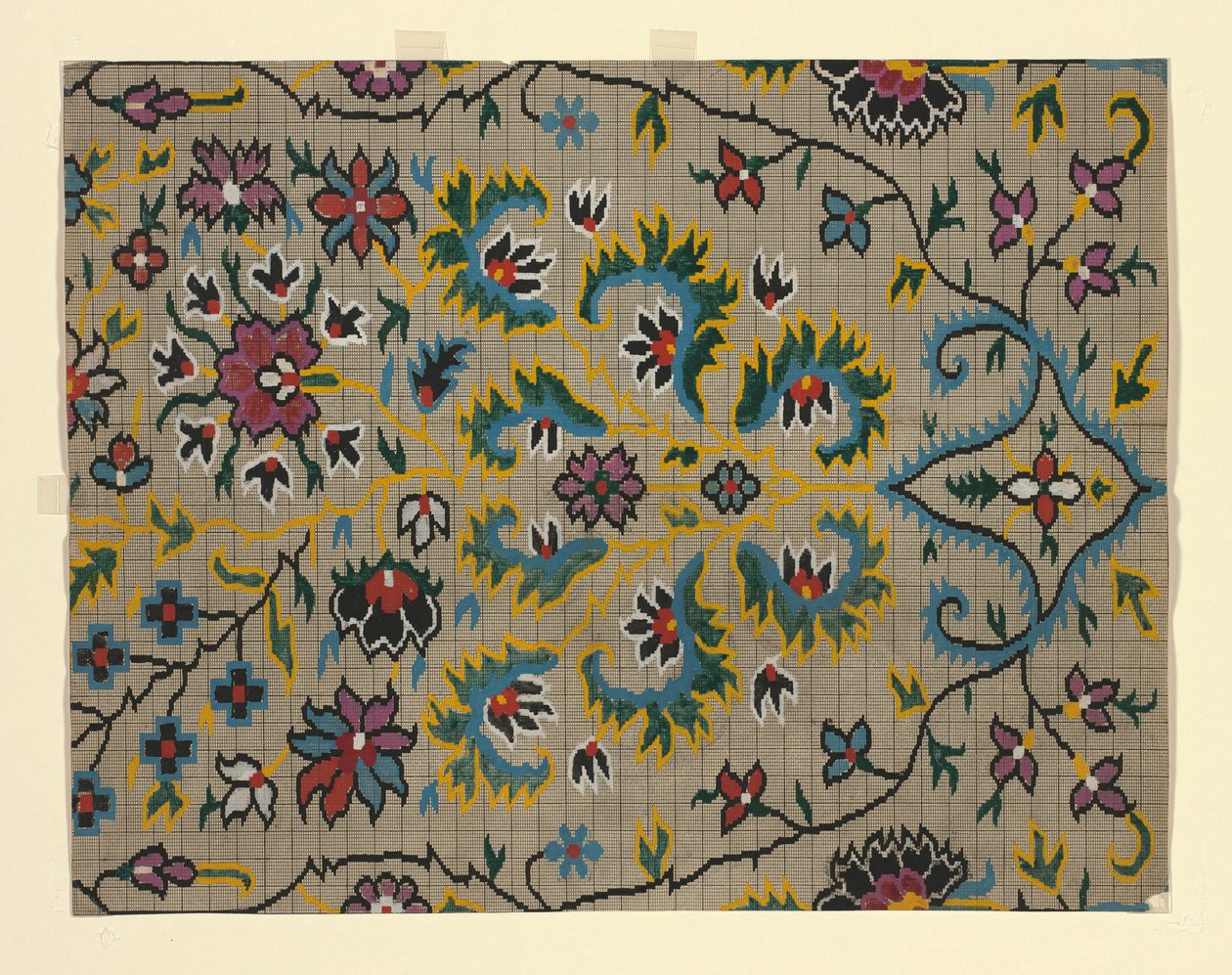 Mise-en-carte (Point-paper) - Unknown artist