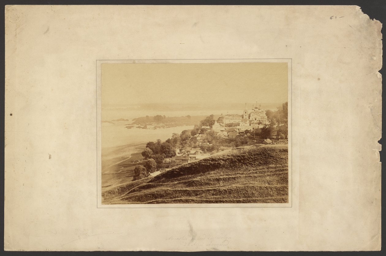 [Monastère sur les rives de la Volga, Nijni Novgorod] - Unknown artist