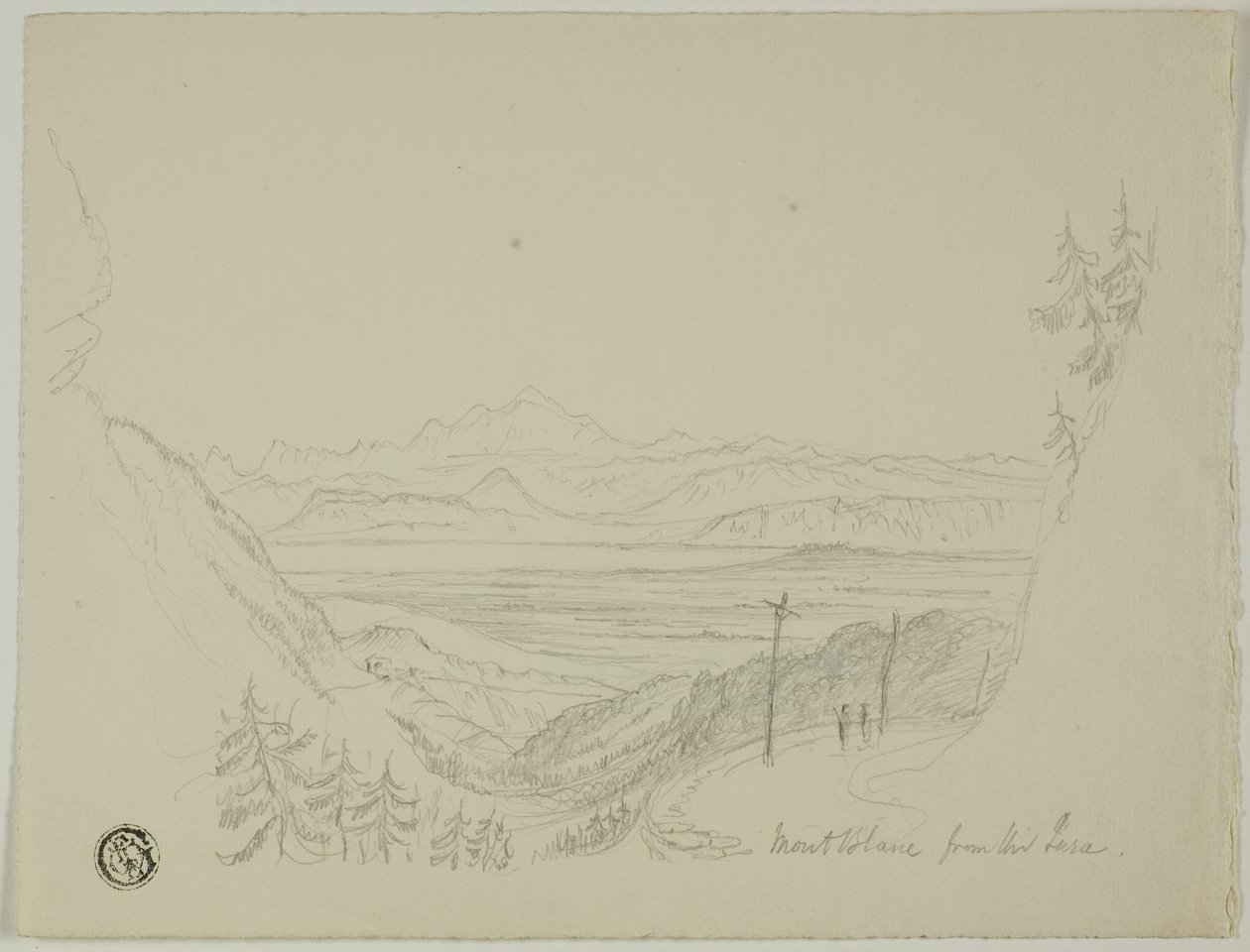 Mont Blanc depuis le Jura - Unknown artist