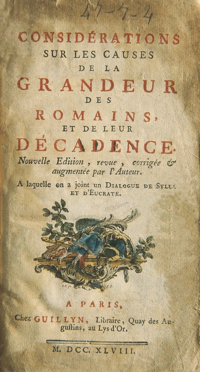 Montesquieu, Charles-Louis de Secondat, Baron de la Brède - Unknown artist