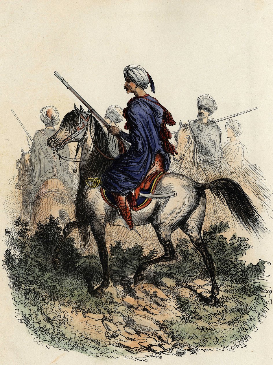 Gendarmes maures (ou gardes champêtres) chargés de la police rurale d