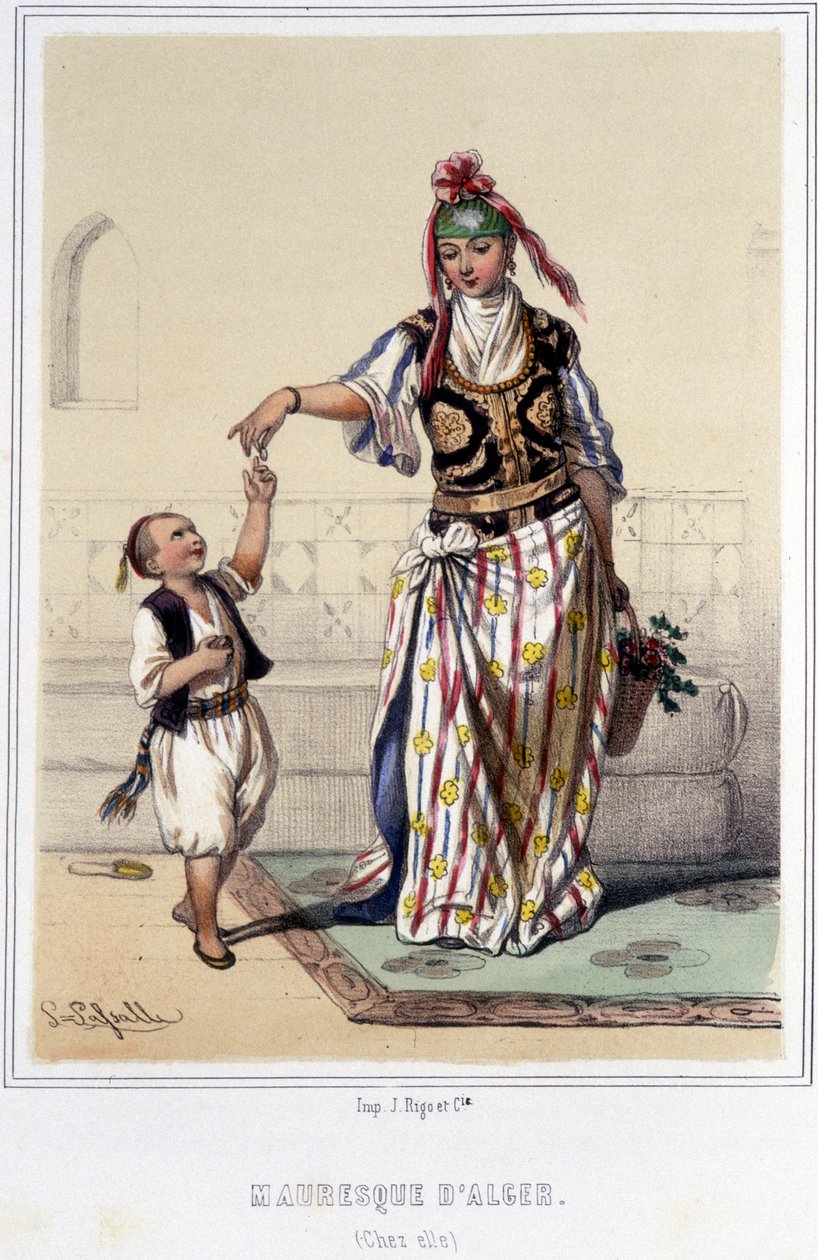 Femme mauresque accompagnée d