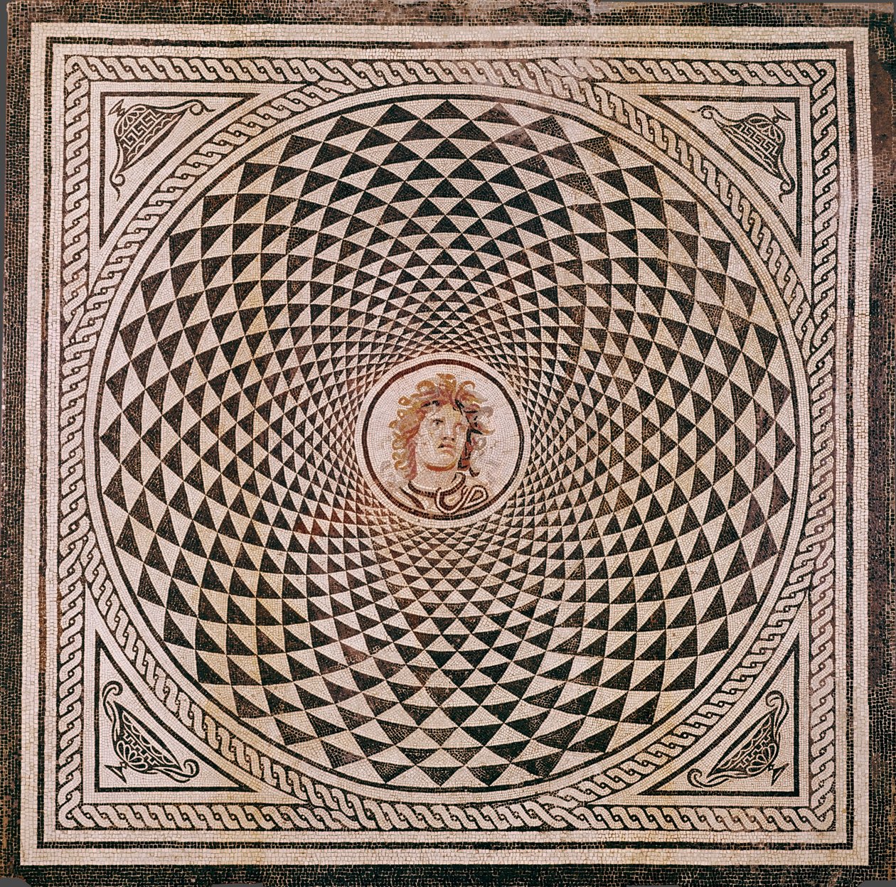 Sol en mosaïque avec tête de Méduse - Unknown artist