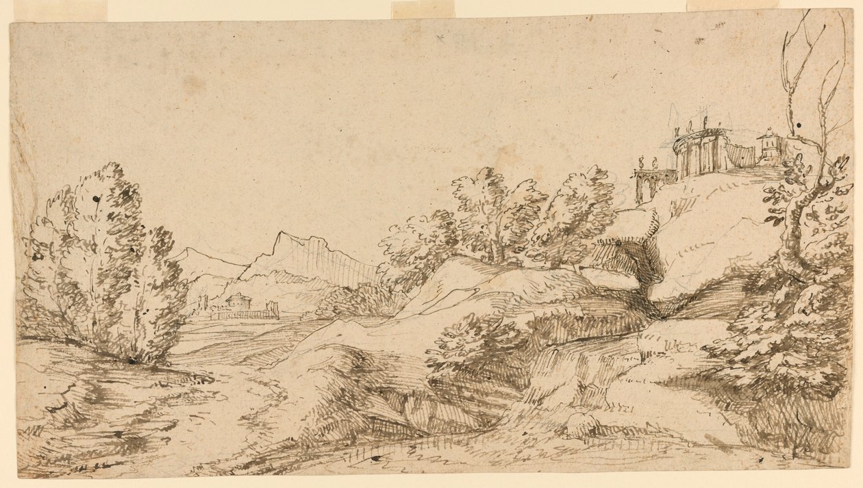 Paysage montagneux - Unknown artist