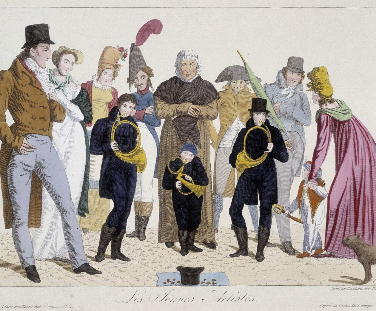 Musiciens de rue : jeunes artistes (cor) - Carnavalet - Unknown artist