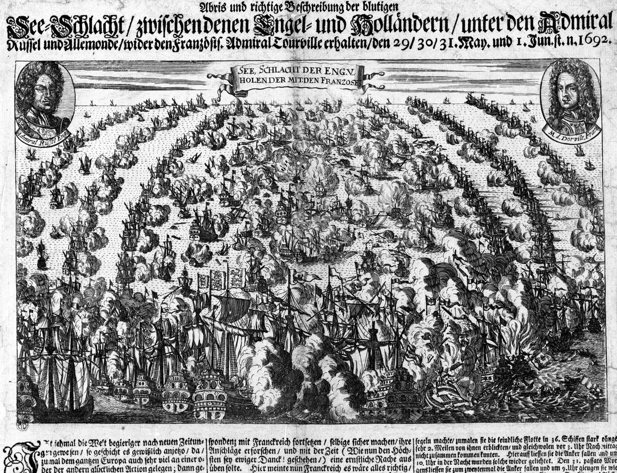 Bataille navale de La Hougue (1692) opposant l