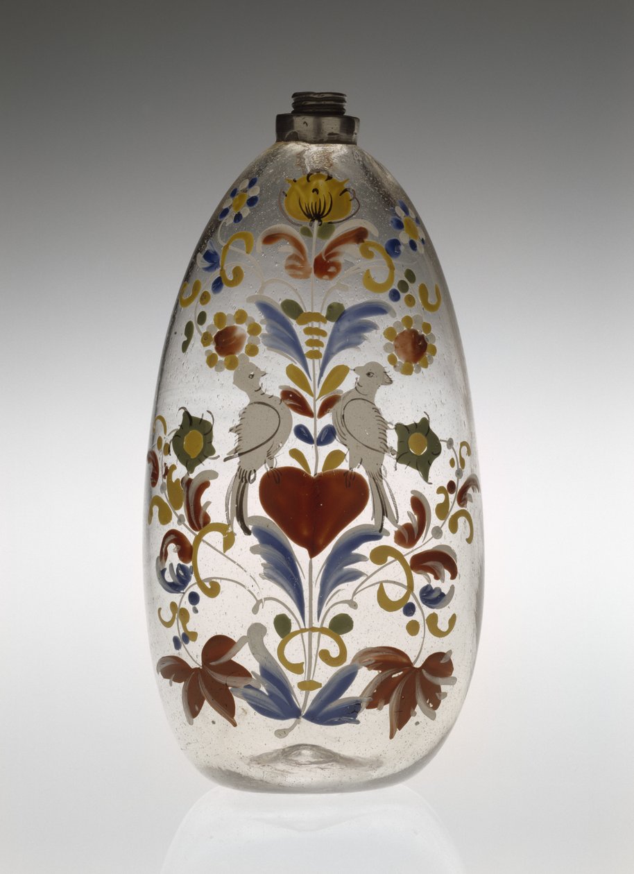 Biberon ou flacon de médicament, vers 1750-1800 (verre) - Unknown artist