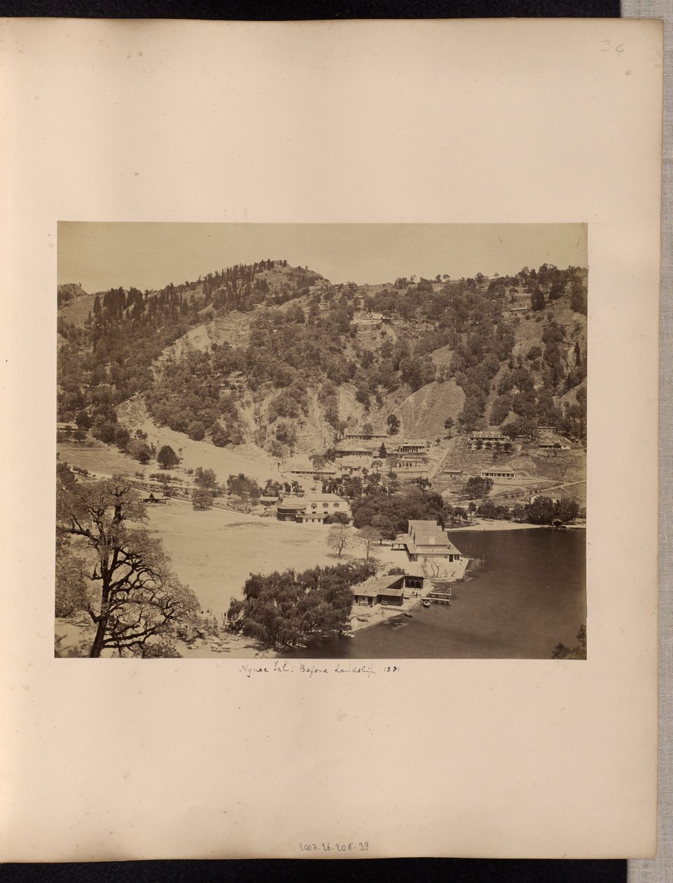 Nynee Tal, avant le glissement de terrain, 1881 - Unknown artist