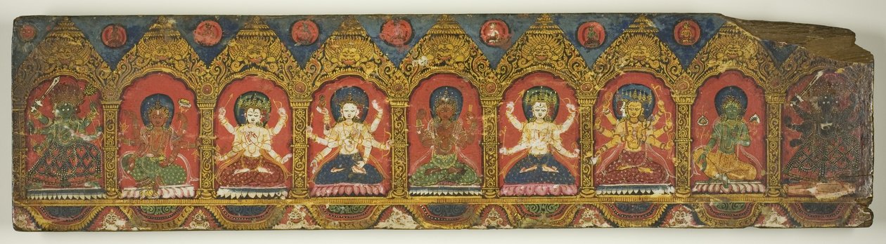 Une paire de couvertures de manuscrits à charmes magiques (Dharani) - Unknown artist