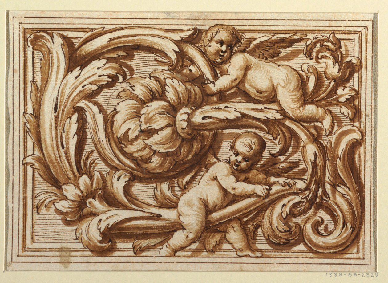 Un des ensembles de dessins pour une page de titre et la décoration d