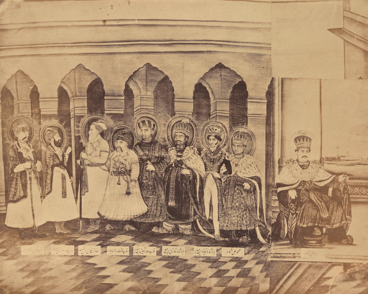[Peinture représentant les Nawabs d