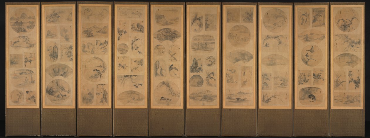 Peinture de cent thèmes (avers) - Unknown artist