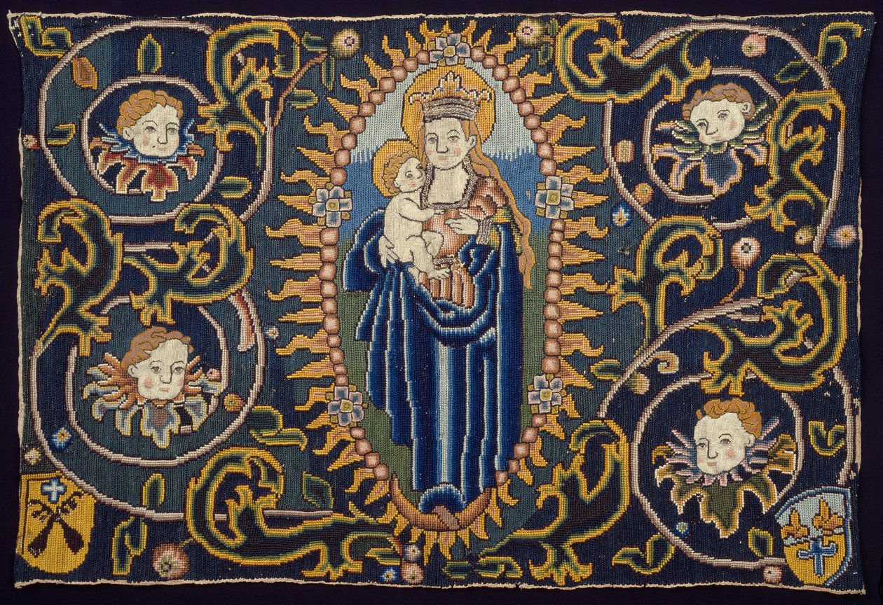 Panneau représentant la Vierge à l