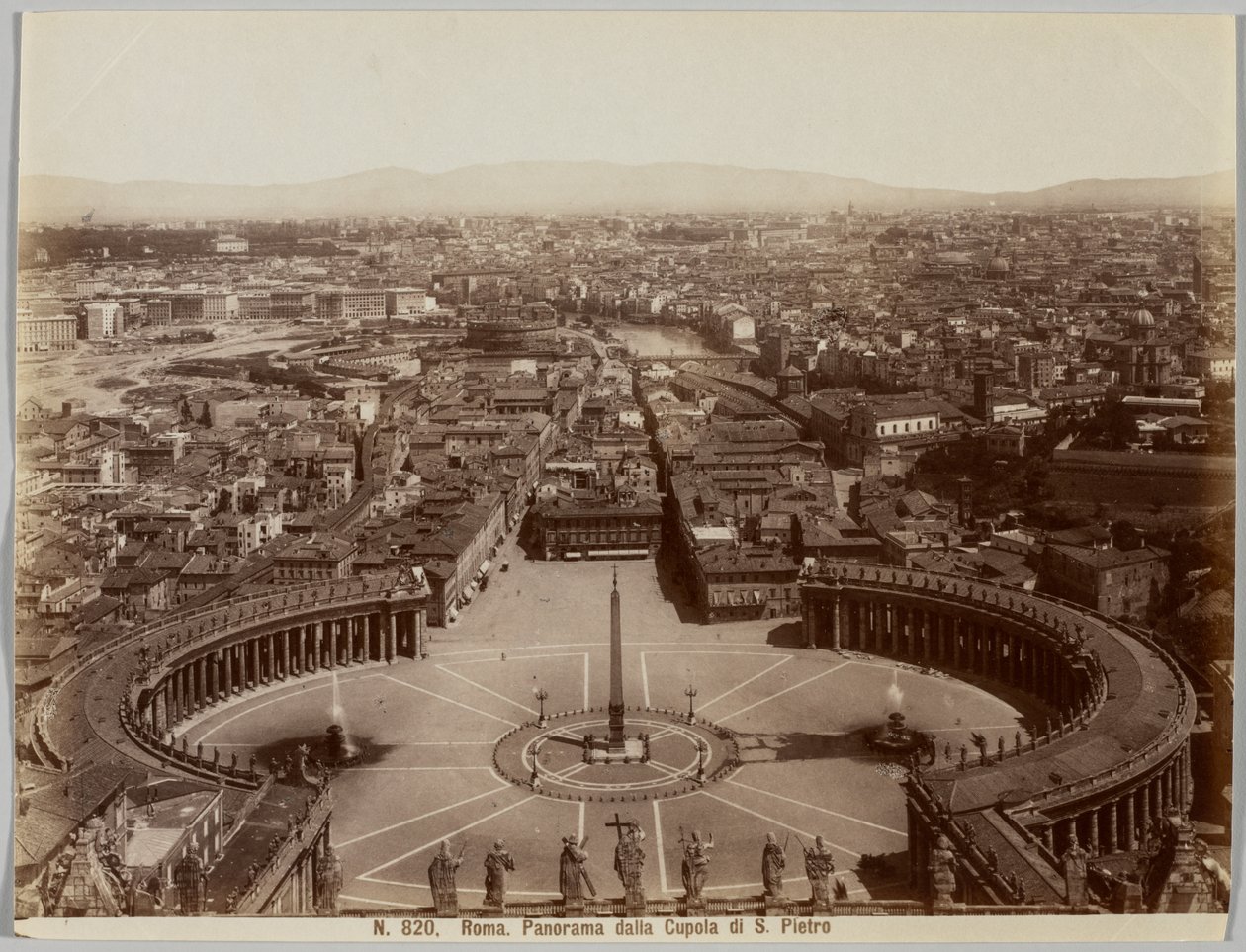 Panorama dalla Cupola di S. Pietro, Rome - Unknown artist