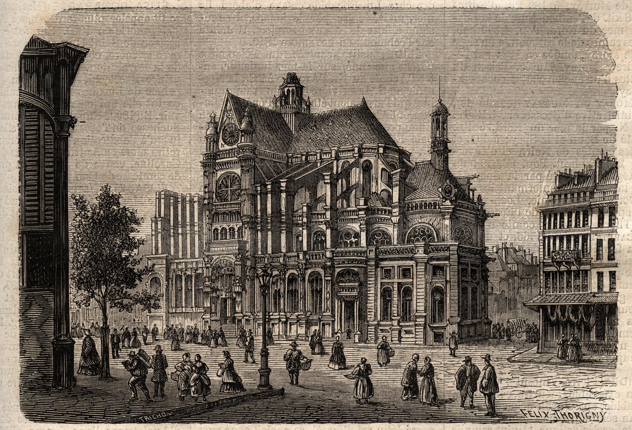 Paris, Île-de-France, France - Église Saint-Eustache (19ème siècle) - Unknown artist