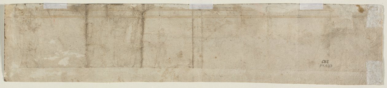 Étude architecturale partielle (verso) - Unknown artist