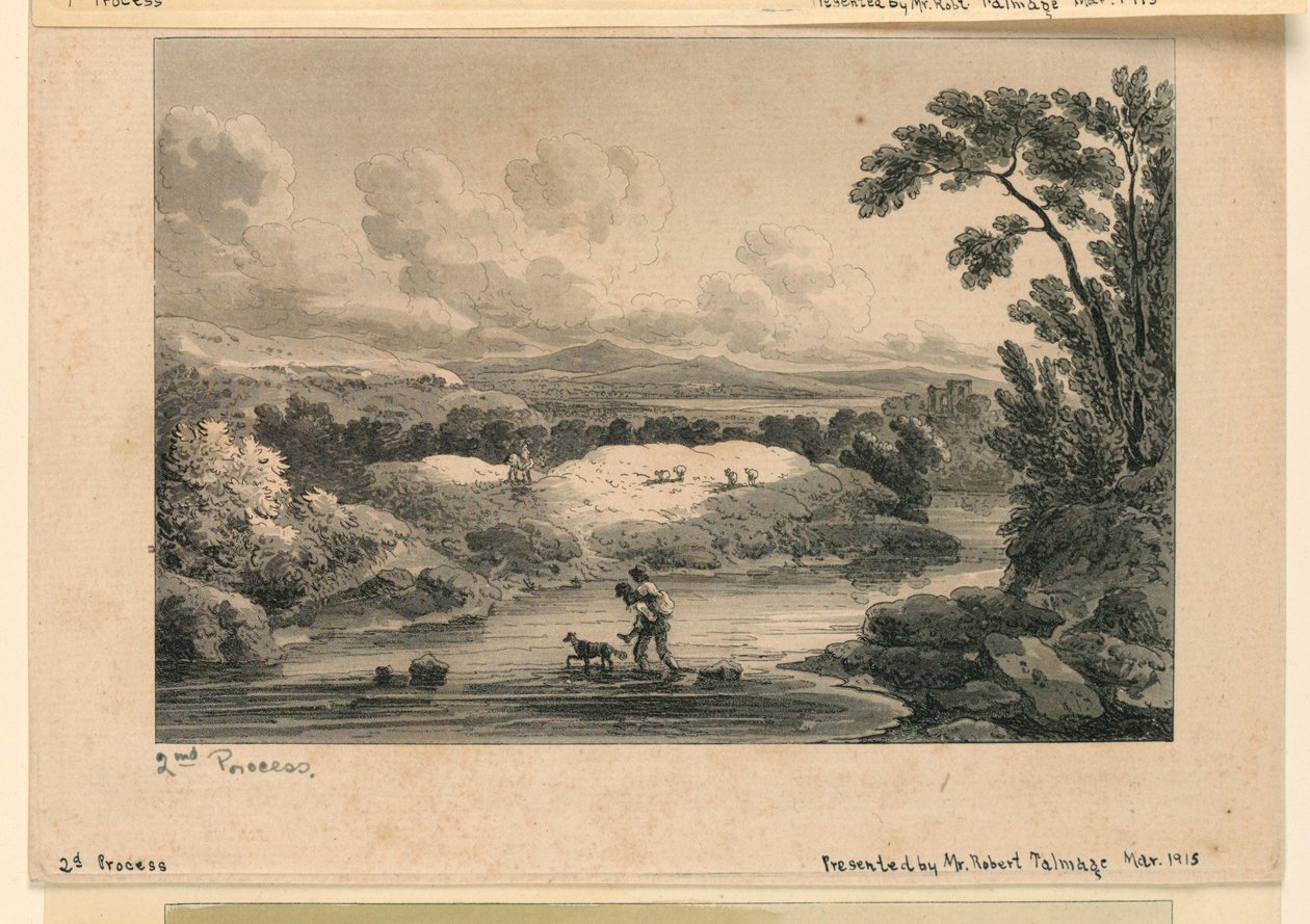 Scène pastorale, 2ème processus - Unknown artist