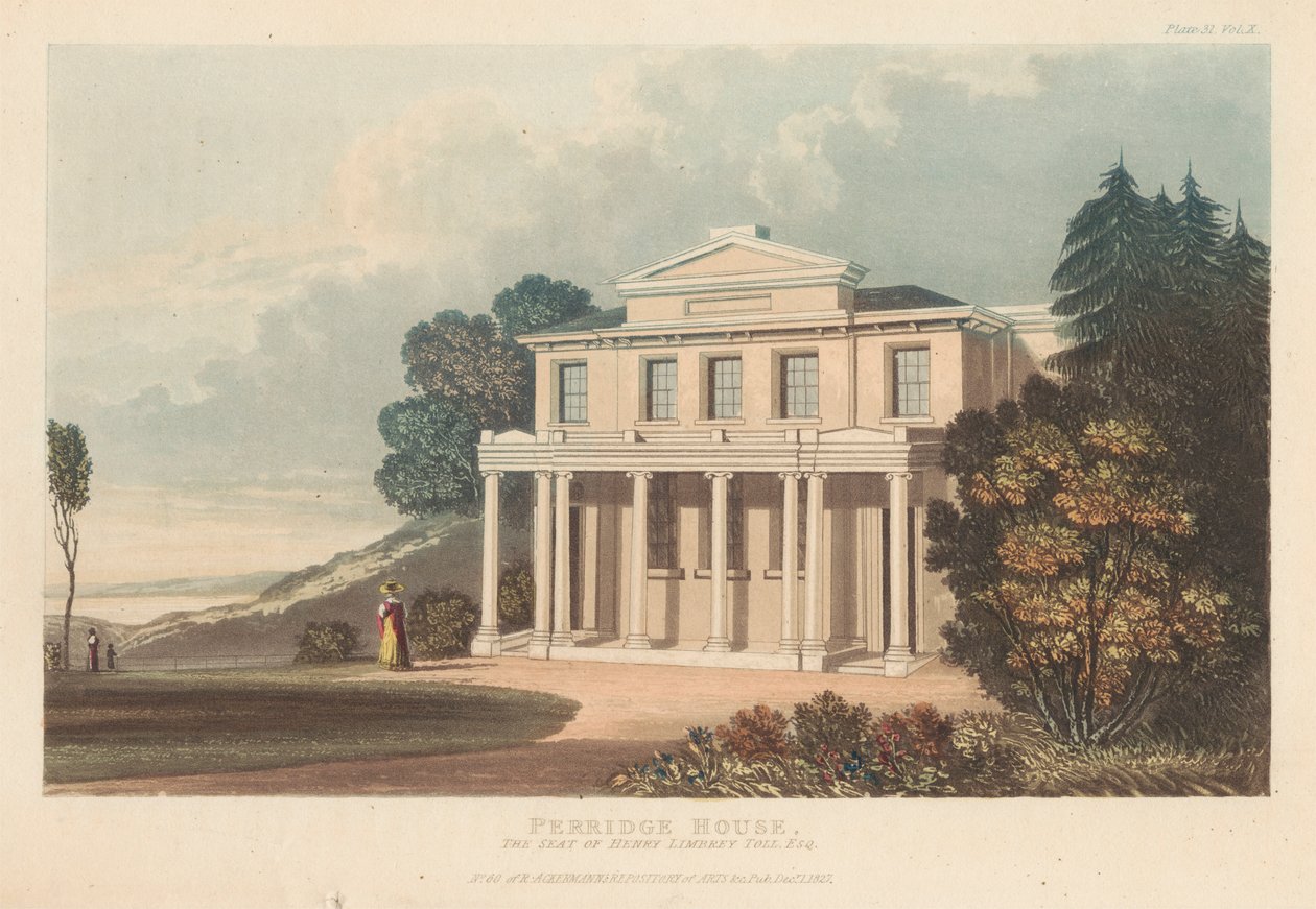 Perridge House: La résidence de Henry Limbrey Toll, Esq. - Unknown artist