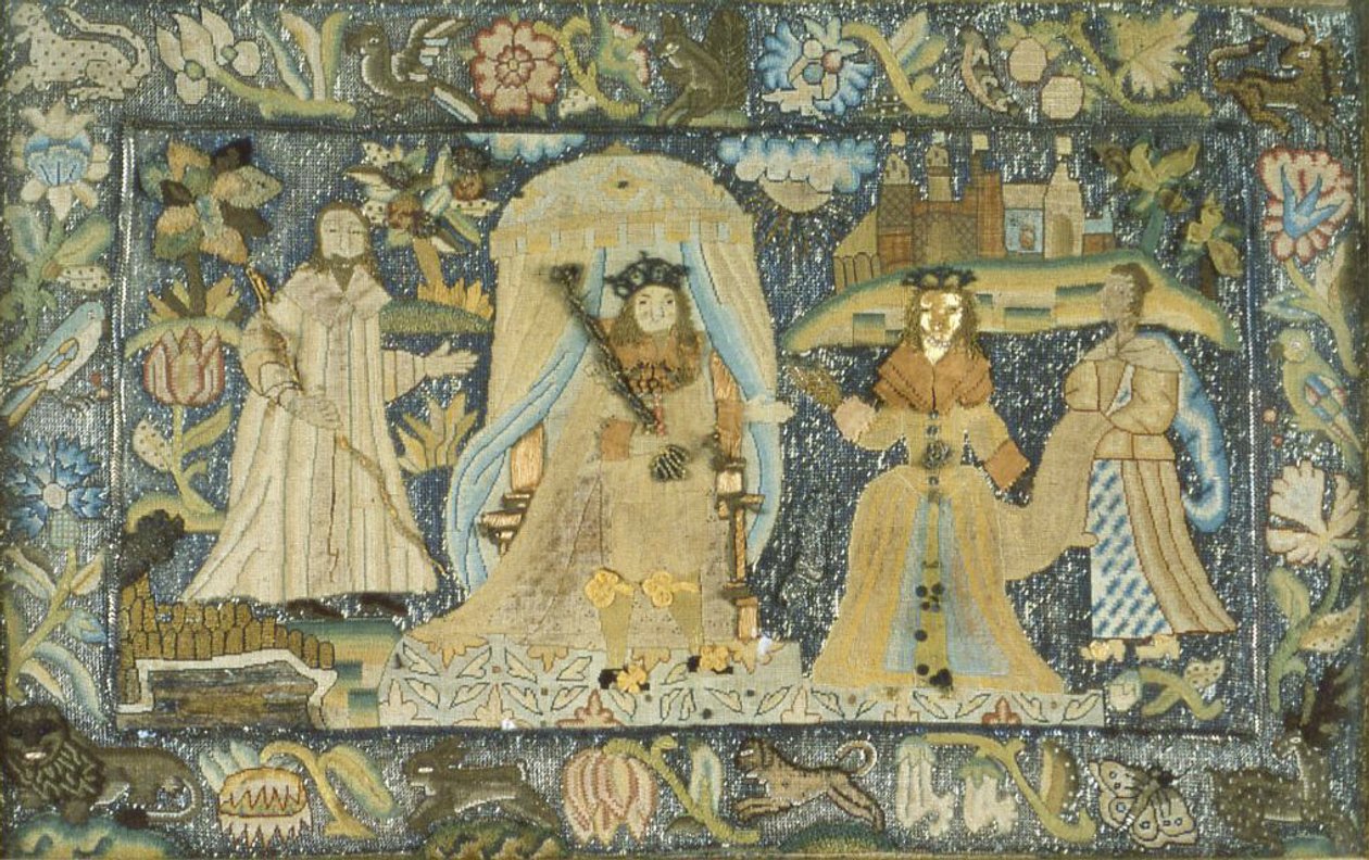 Photo représentant la reine de Saba devant le roi Salomon - Unknown artist