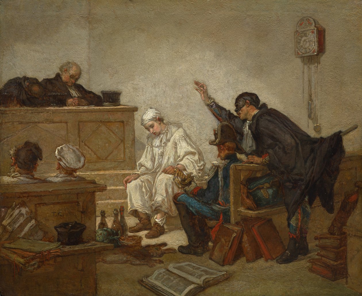 Pierrot au tribunal criminel - Unknown artist