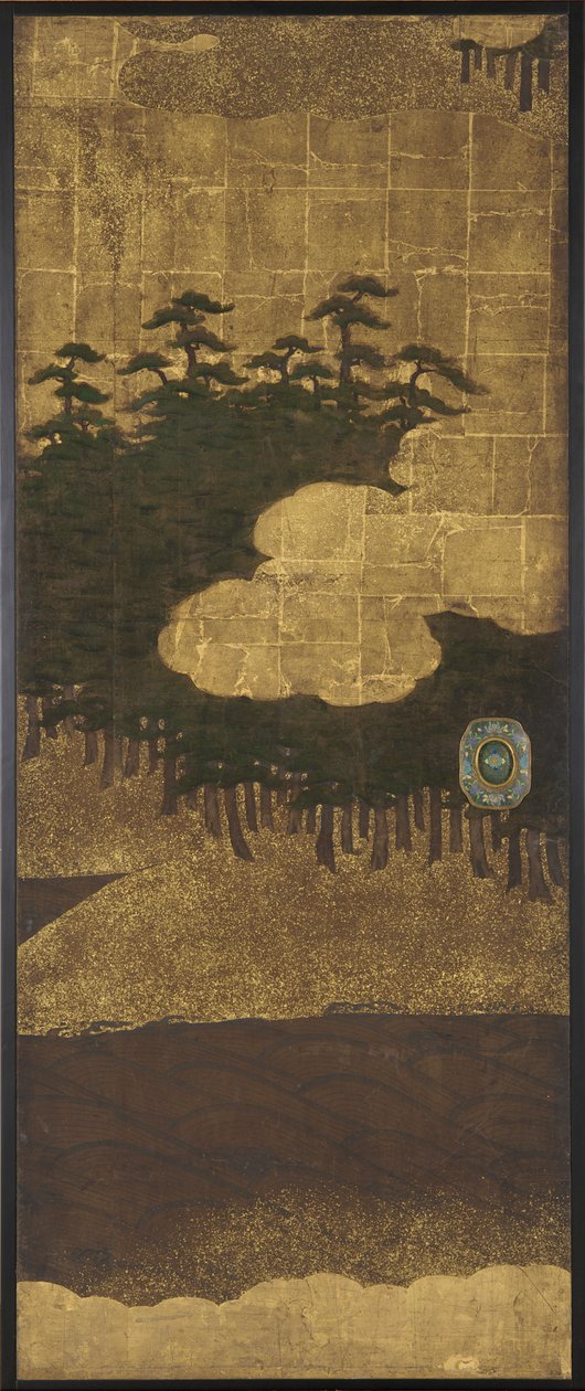 Pins, eau et nuages - Unknown artist