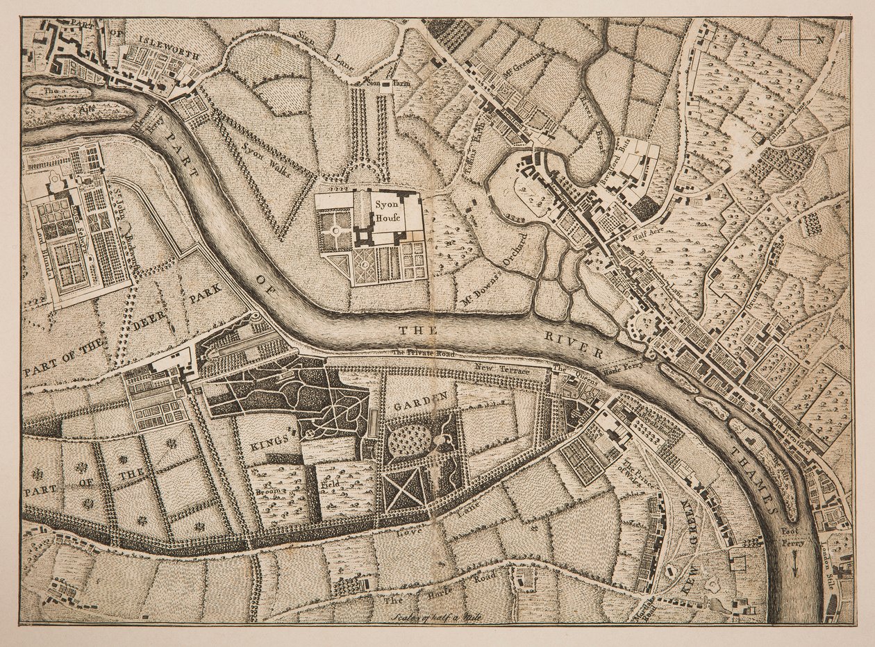 Plan de Richmond, Syon et Kew - Unknown artist