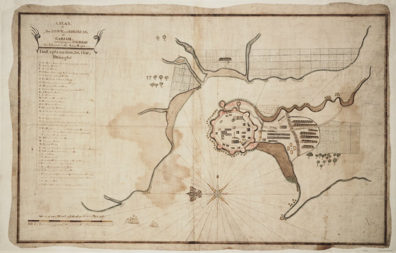 Plan de la ville et de la forteresse de Gariah, vers 1755 - Unknown artist