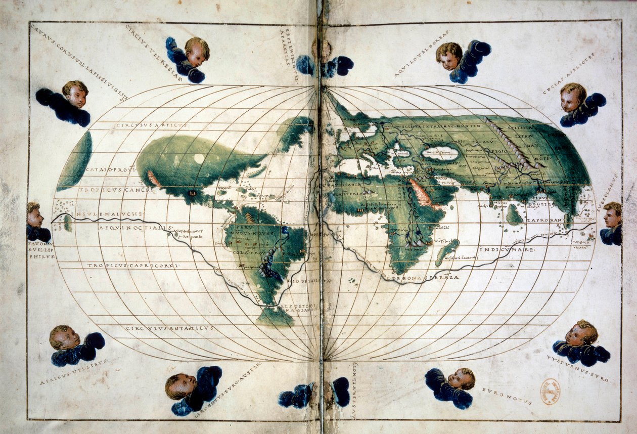 Planisphère (ou carte du monde). Carte géographique de l