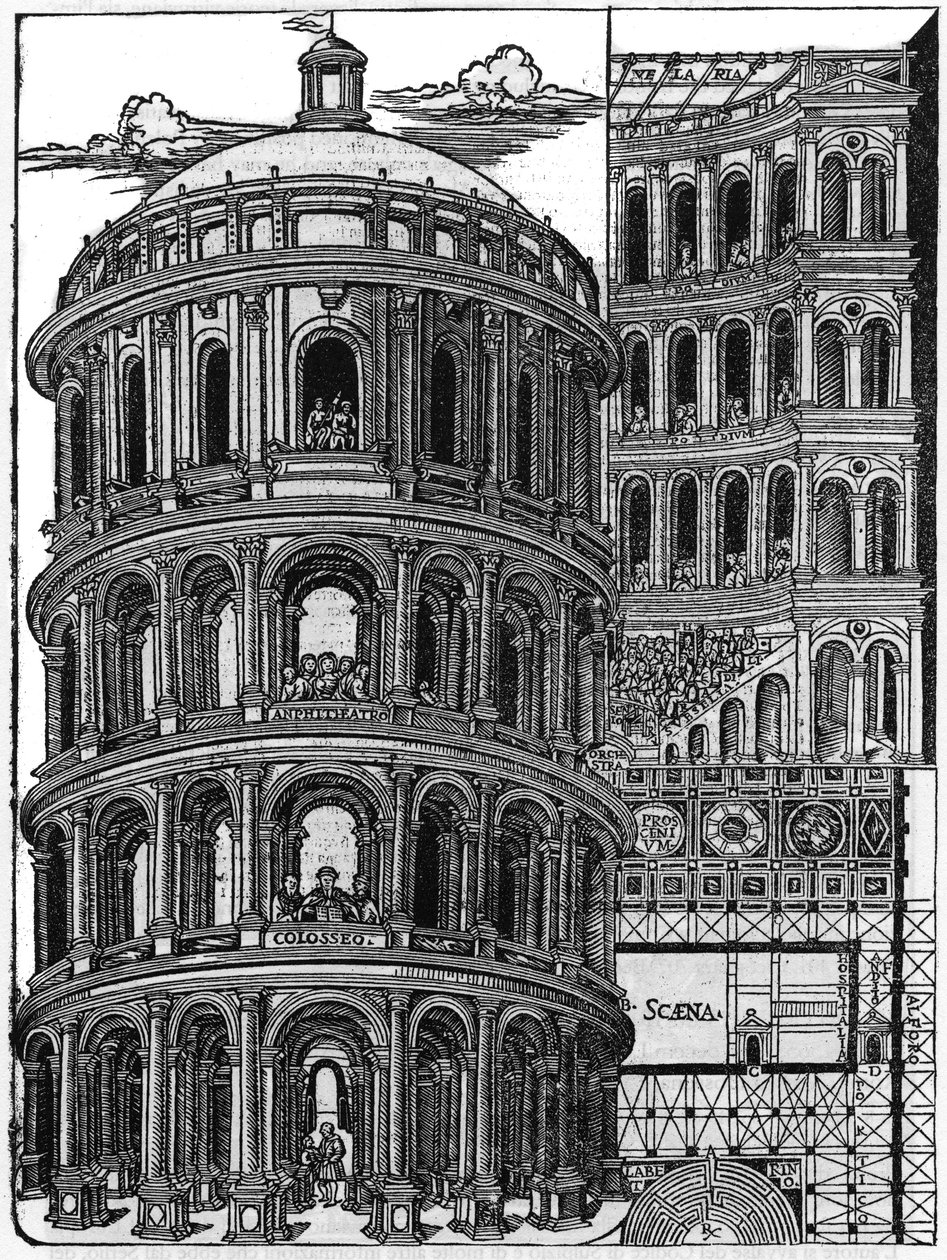 Planche tirée du livre « De architectura », traite de l