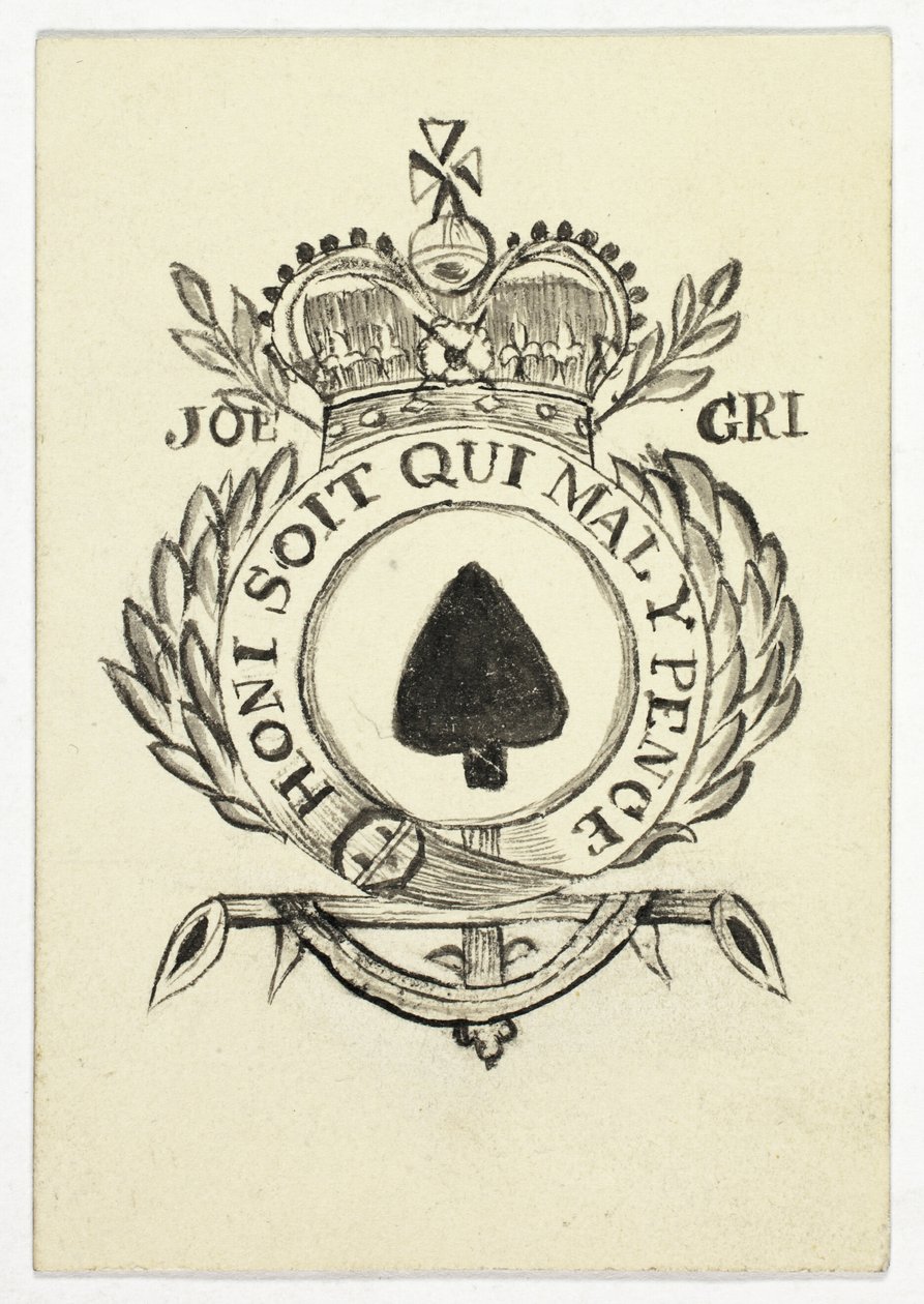 Carte à jouer - As de pique - Unknown artist