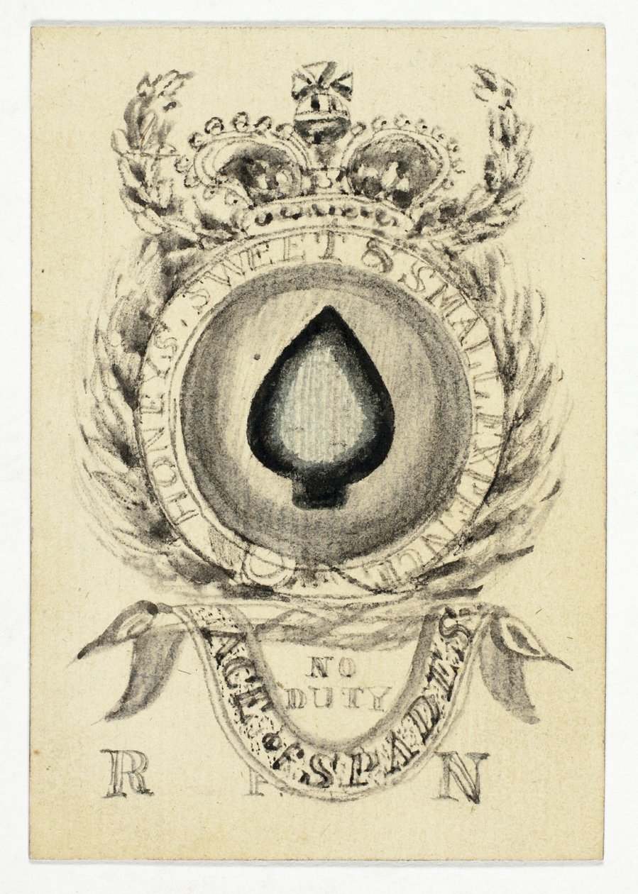 Carte à jouer : As de pique - Unknown artist