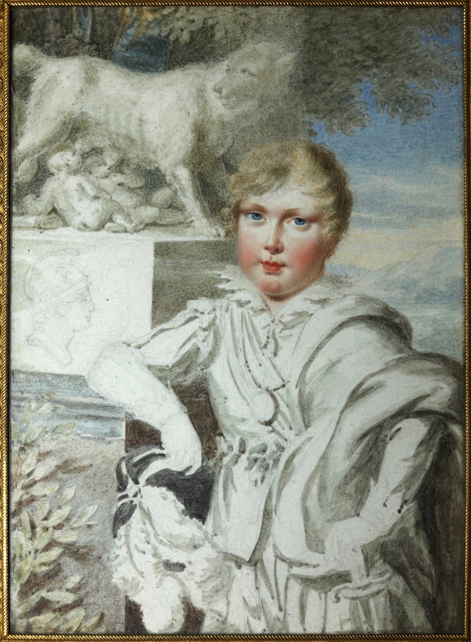 Portrait du prince Napoléon François Bonaparte enfant - Unknown artist