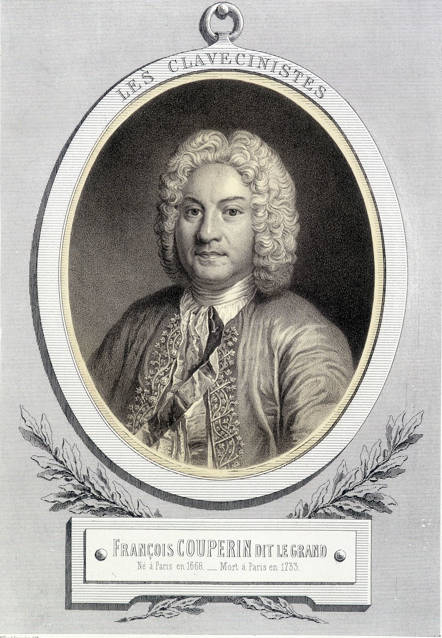 Portrait en médaillon de François Couperin dit Le Grand, n.d. 19ème siècle - Unknown artist