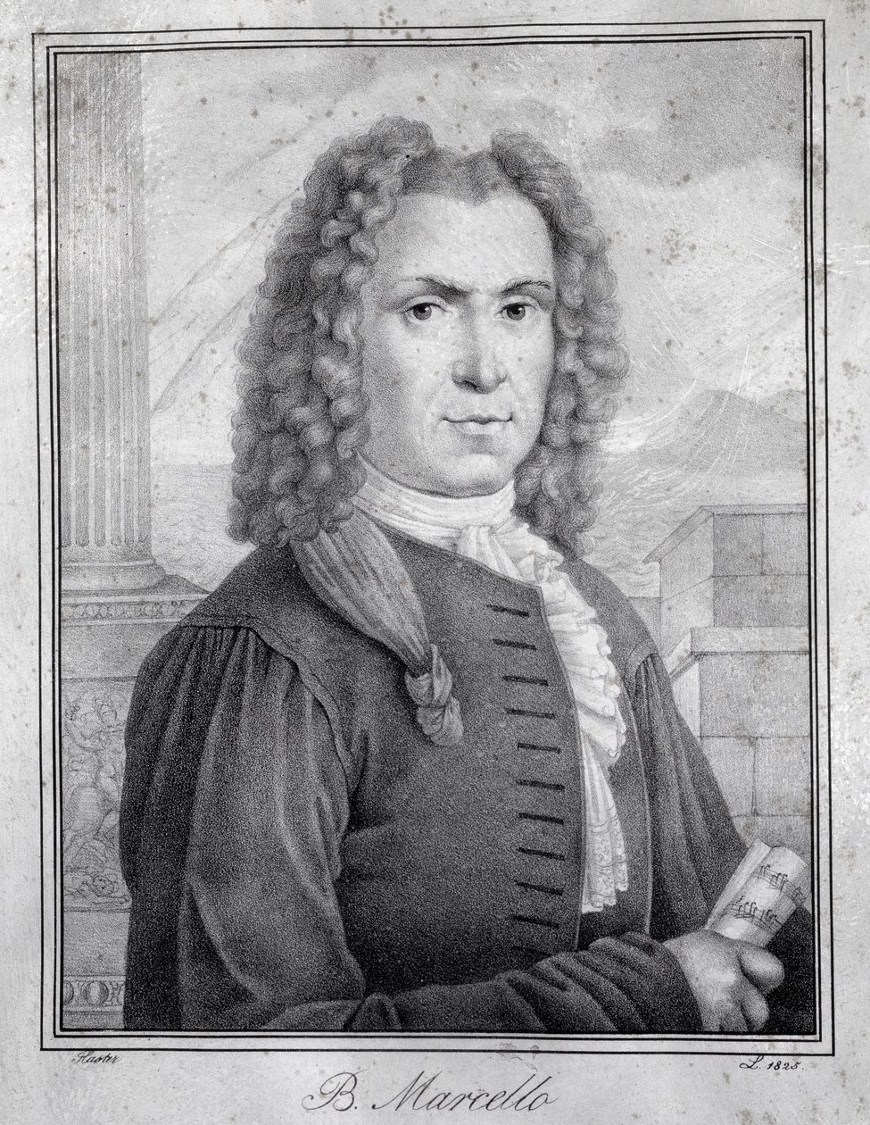 Portrait de Benedetto Marcello (gravure) - Unknown artist