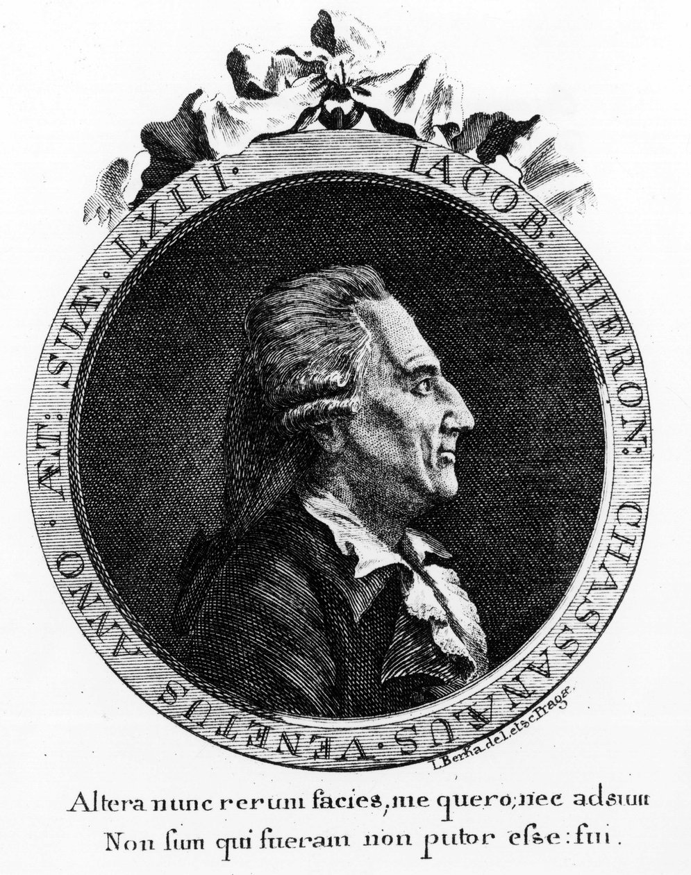 Portrait de Casanova (1725 - 1798) - portrait en frontispice, dans « Histoire de ma fuite des prisons de la République de Venise », écrit à Dux en Bohême - Unknown artist