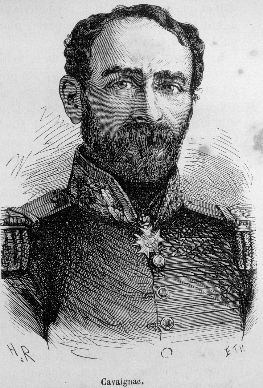 Portrait de Cavaignac (1802-1857), homme politique et général français - Unknown artist