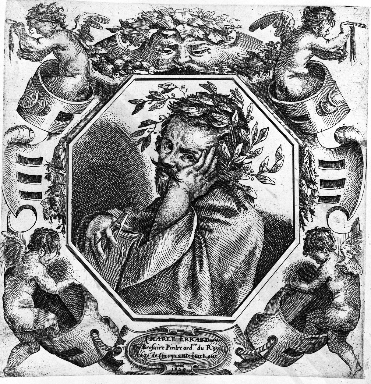 Portrait de Charles Errard (1606-1689), peintre, dessinateur et architecte français - Unknown artist